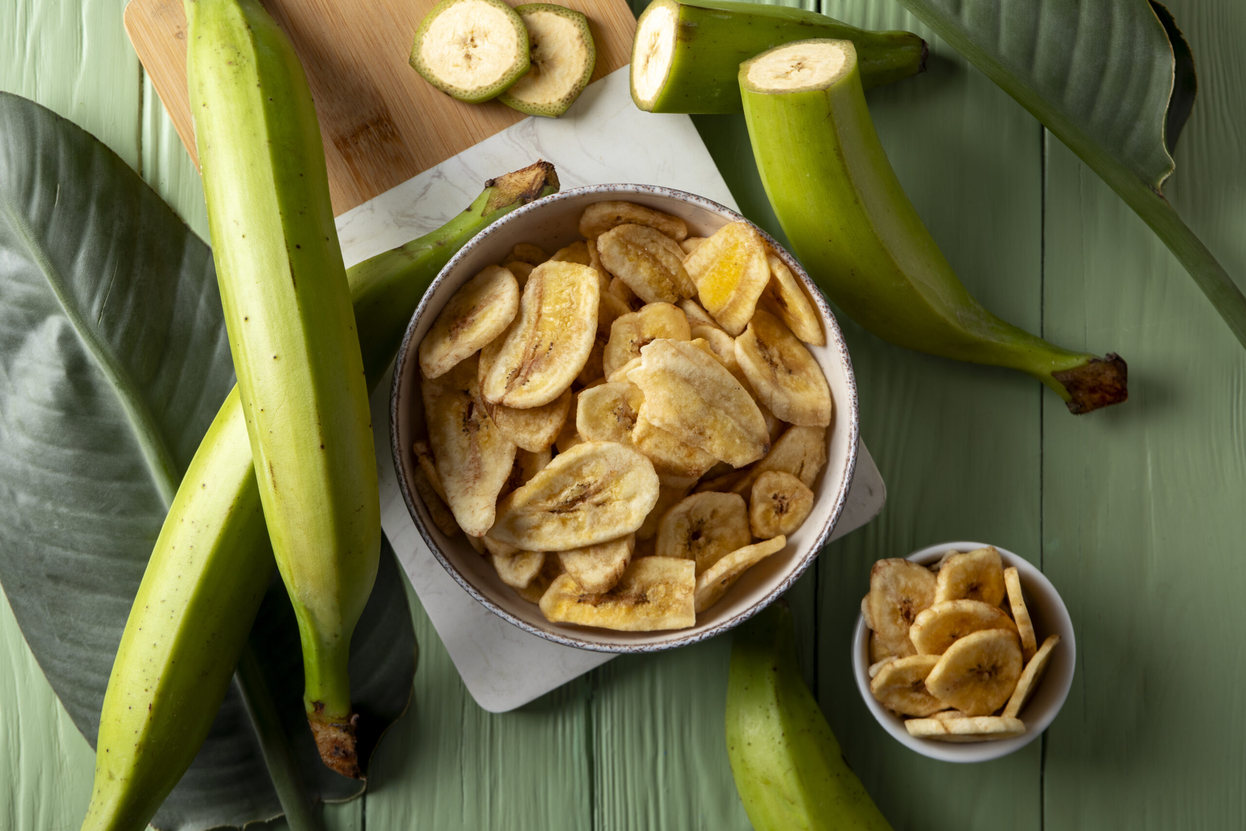 top-view-recipe-with-plantain-banana